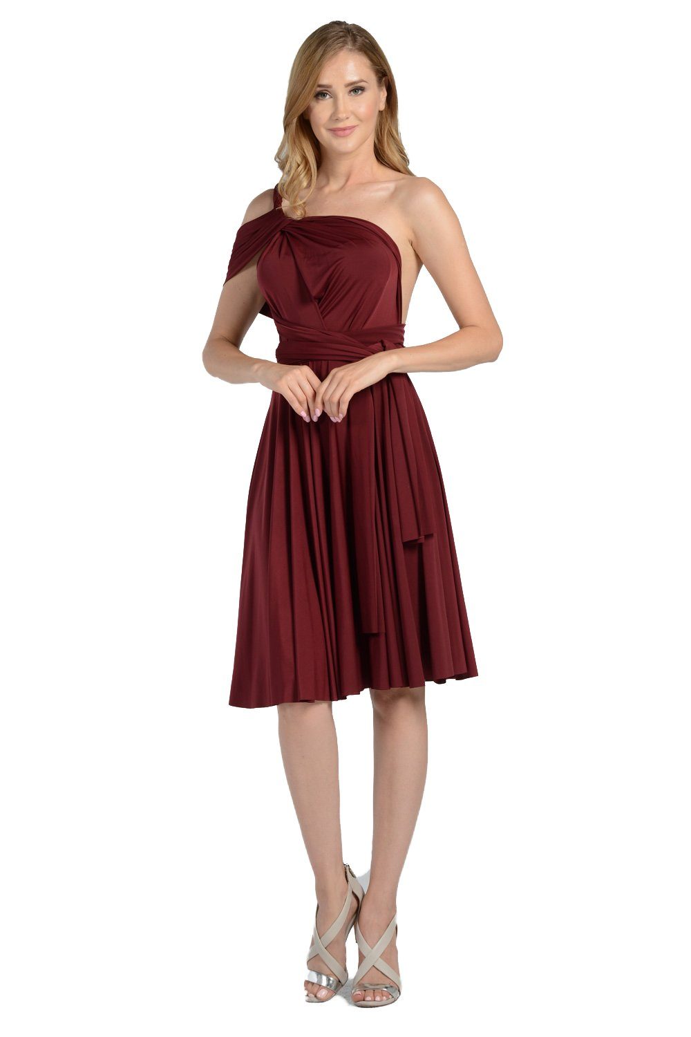 Black Short Convertible Jersey Dress by Poly USA - product image 2