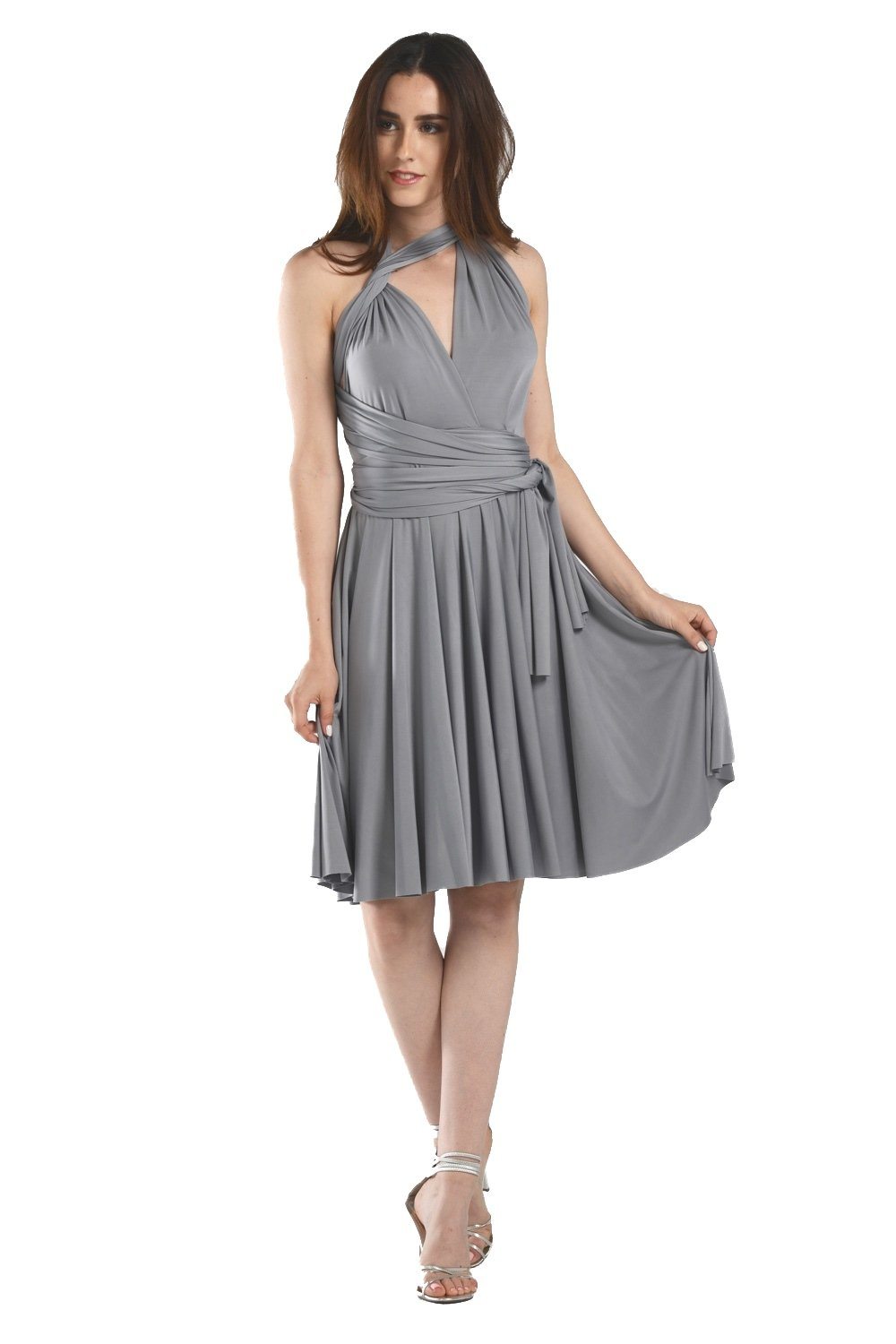 Black Short Convertible Jersey Dress by Poly USA - product image 12