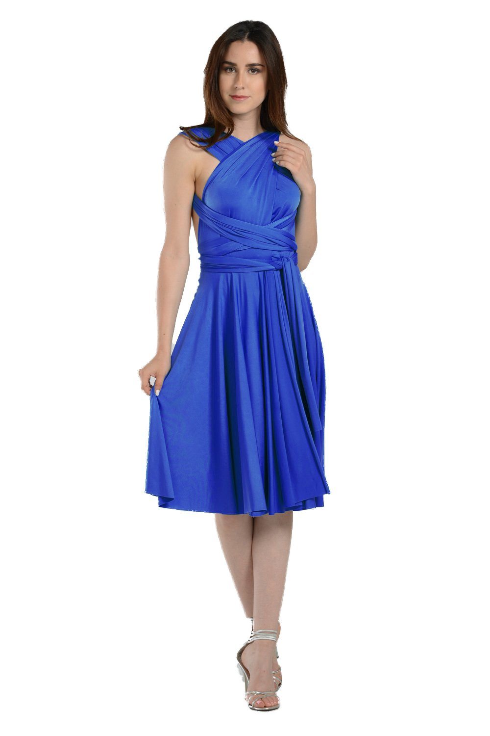 Black Short Convertible Jersey Dress by Poly USA - product image 7