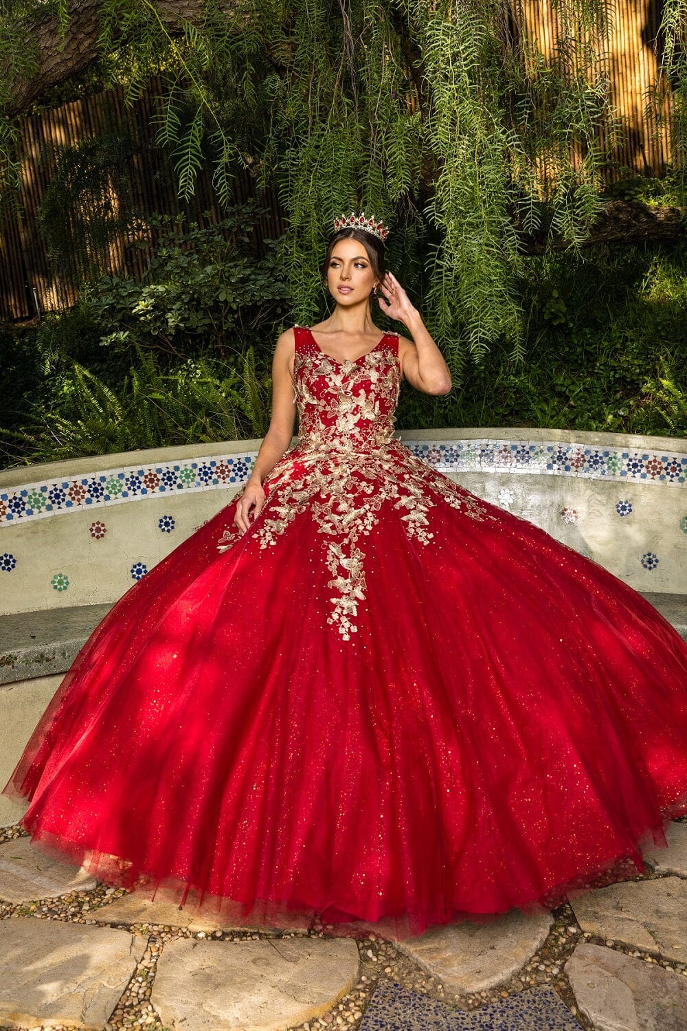 Butterfly Sweetheart Ball Gown by Cinderella Couture 8046J - product image 1