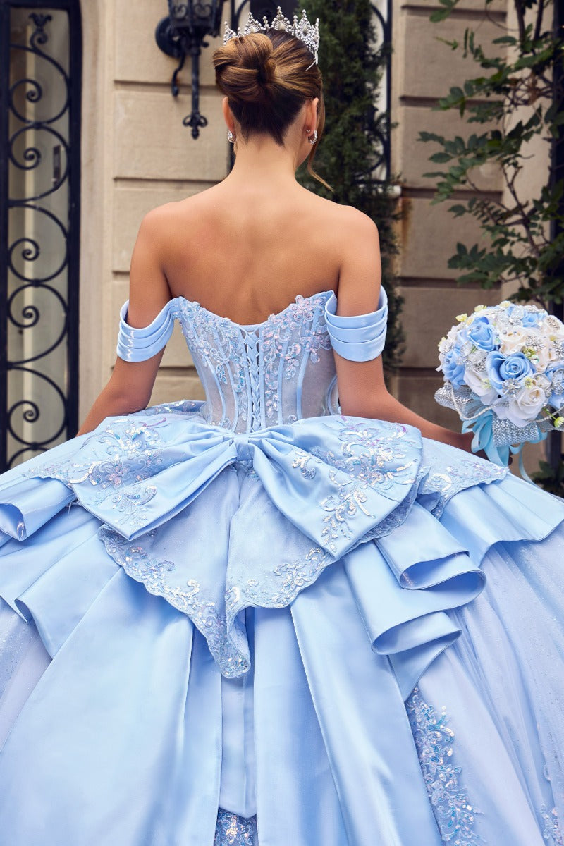 Quinceañera ball gown in LT BLUE