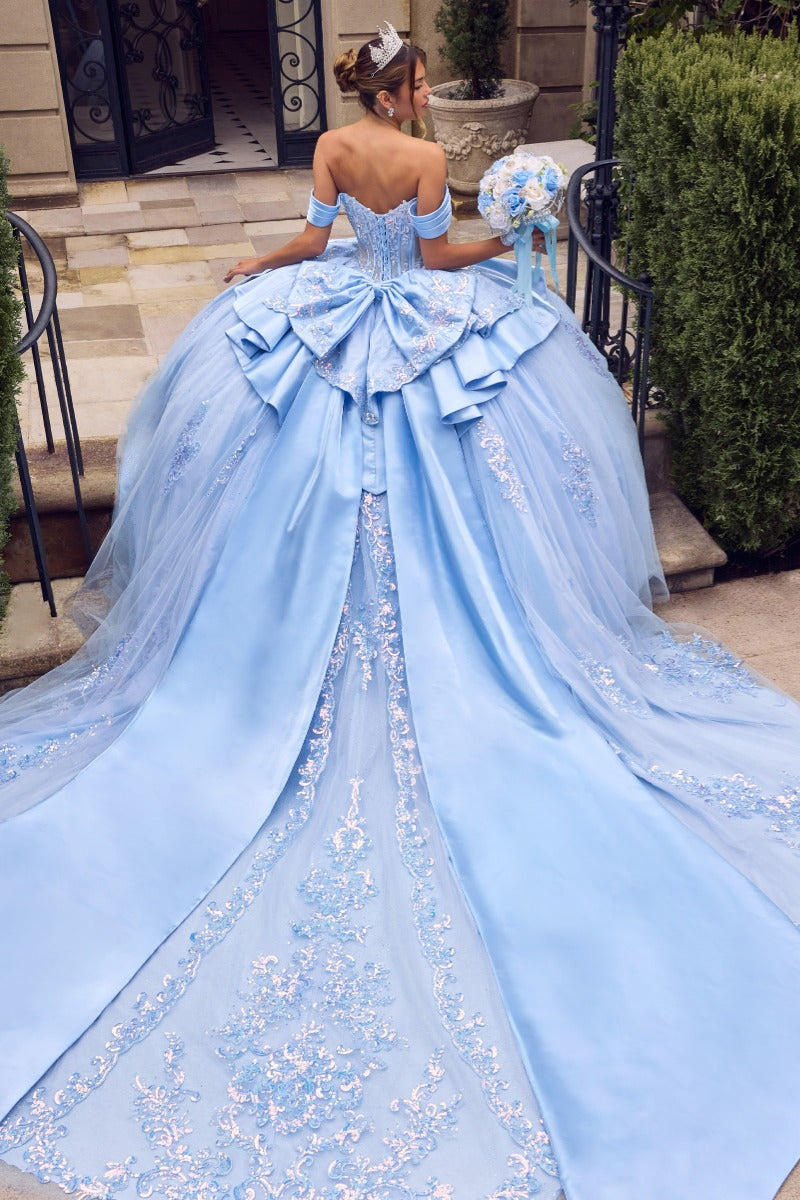 Quinceañera ball gown in LT BLUE