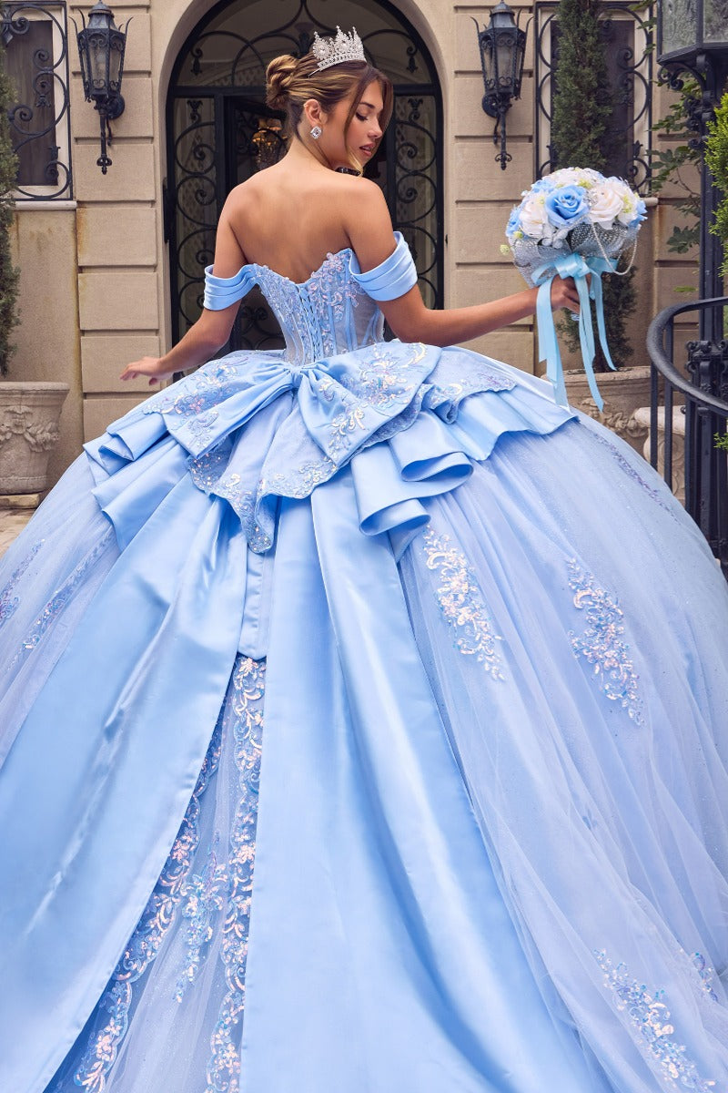 Quinceañera ball gown in LT BLUE