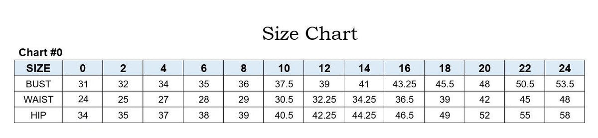 LaDivine CDS581 size chart