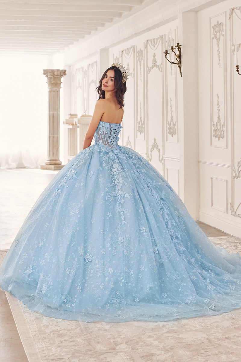 Cinderella Divine 15719 quinceañera gown BLUE
