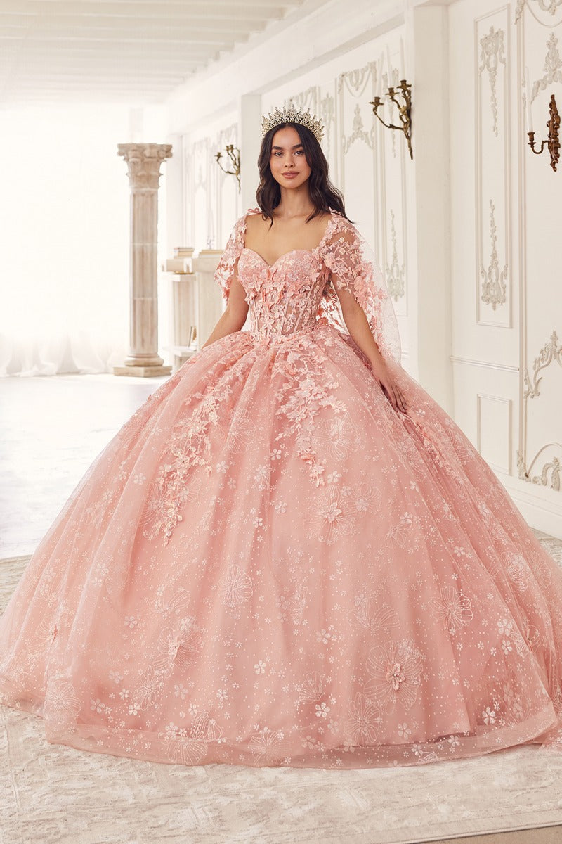 Cinderella Divine 15719 quinceañera gown BLUSH
