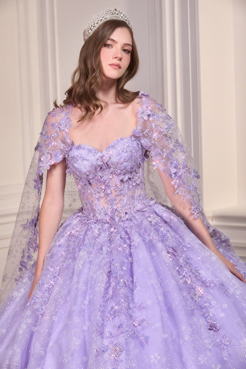 Cinderella Divine 15719 quinceañera gown LAVENDER