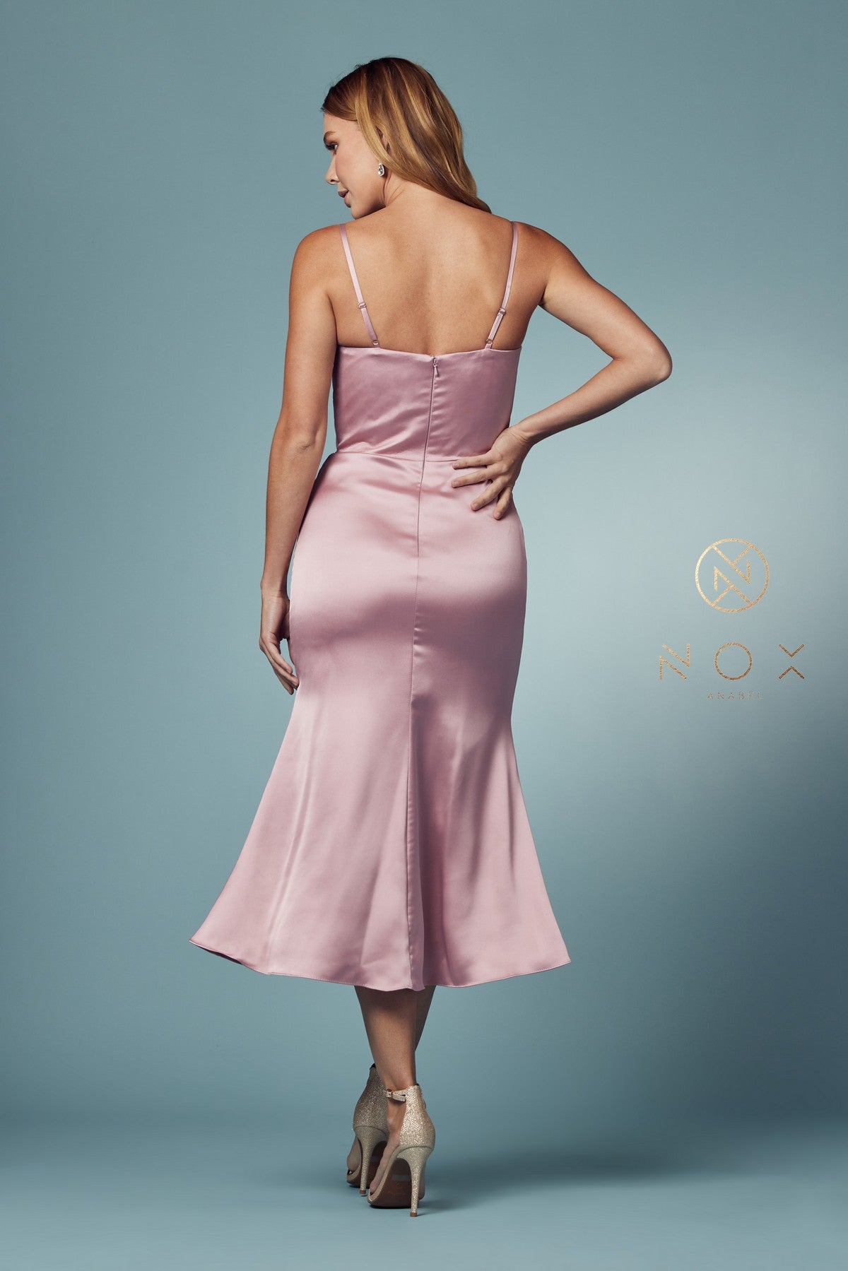 Cowl Neck Midi Dress by Nox Anabel R1027 - product image 8