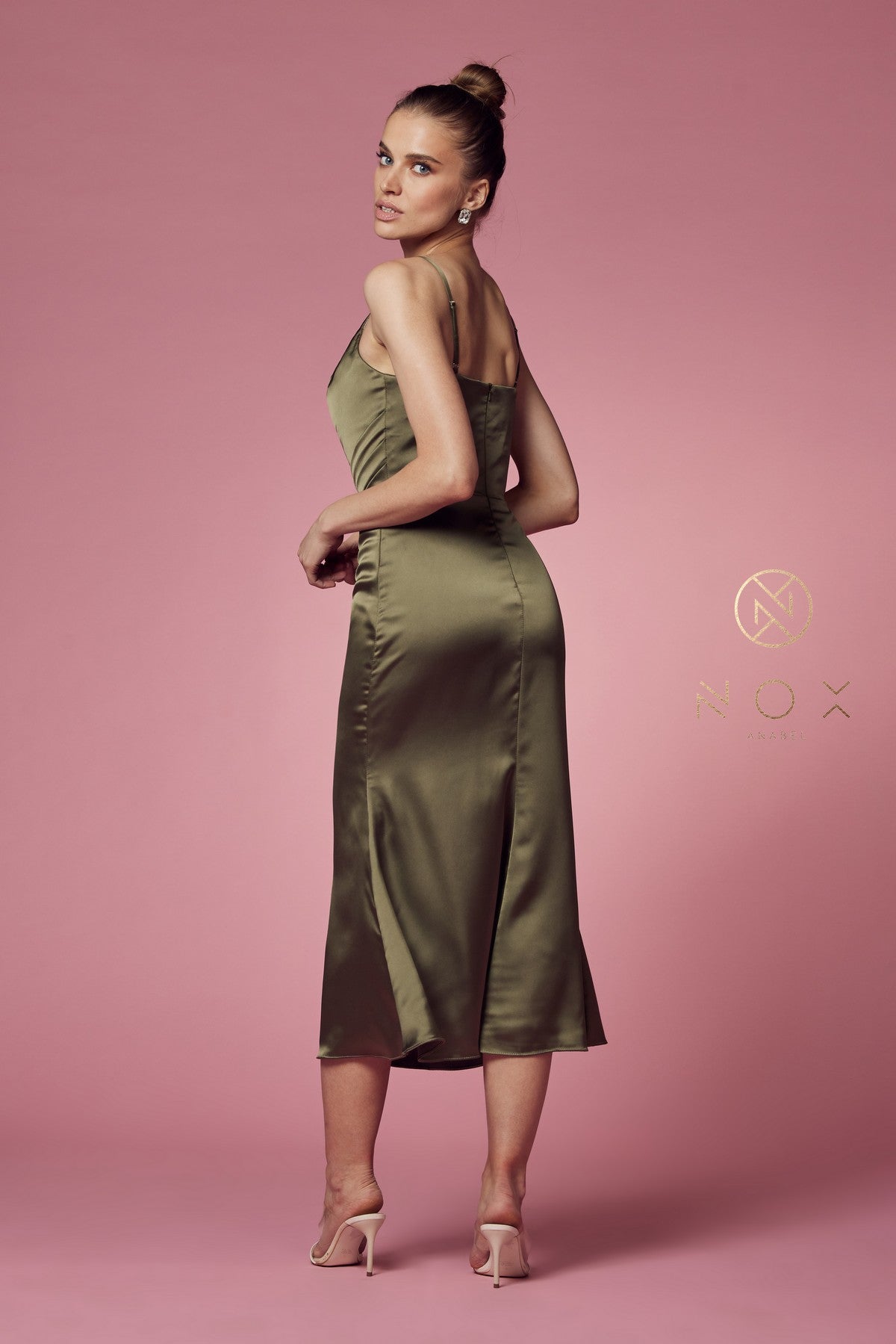 Cowl Neck Midi Dress by Nox Anabel R1027 - product image 5