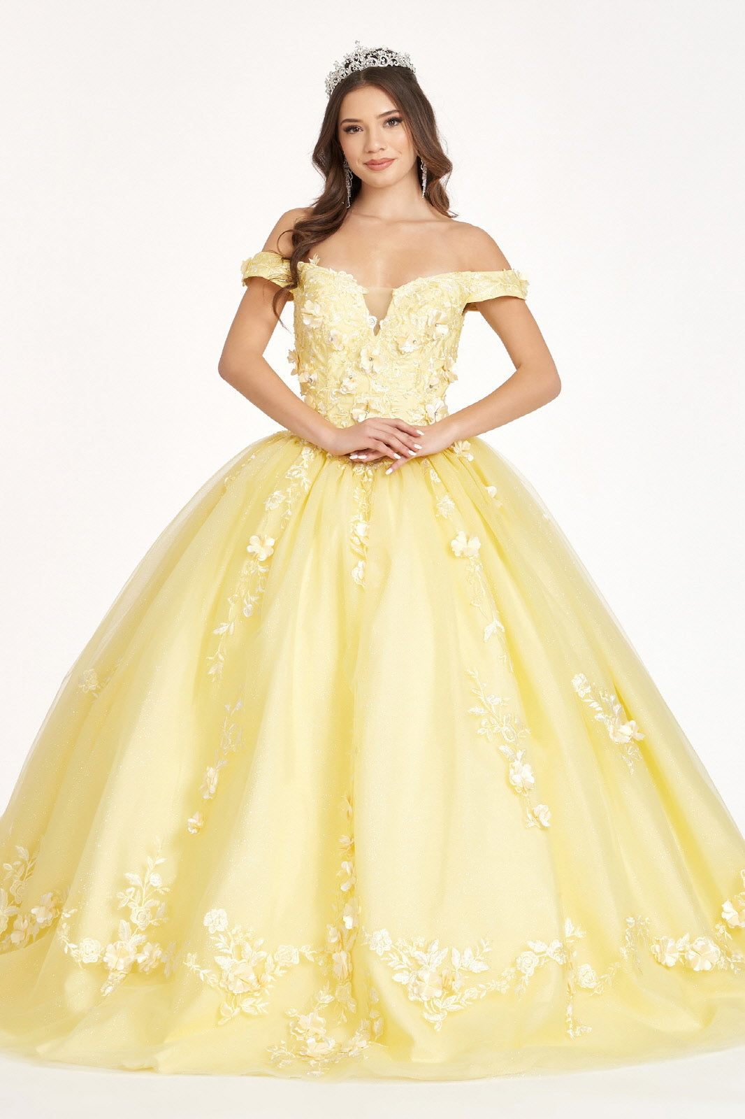 Embroidered Off Shoulder Ball Gown by Elizabeth K GL1958 - product image 1