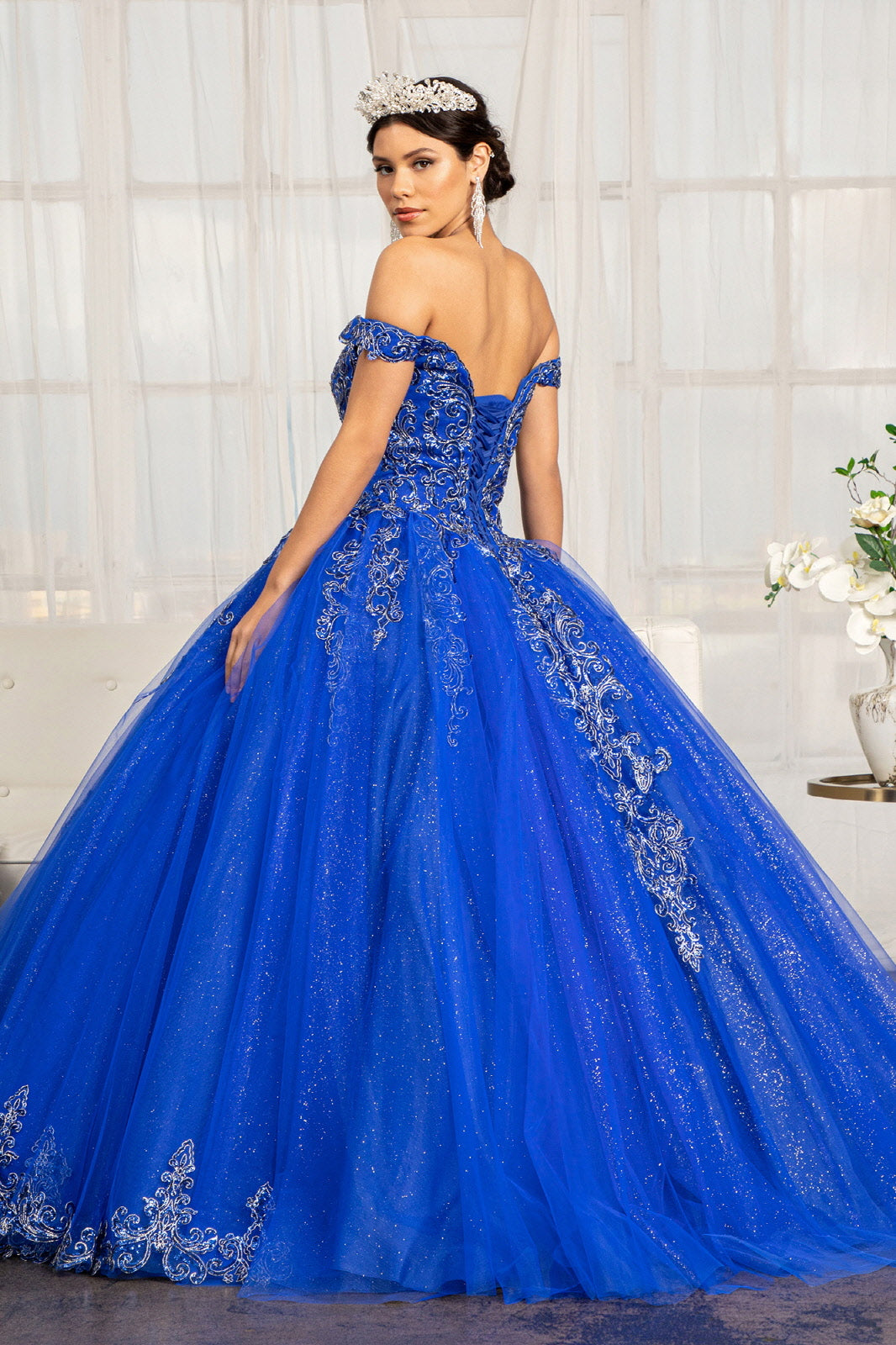 Embroidered Off Shoulder Ball Gown by Elizabeth K GL1972 - product image 2