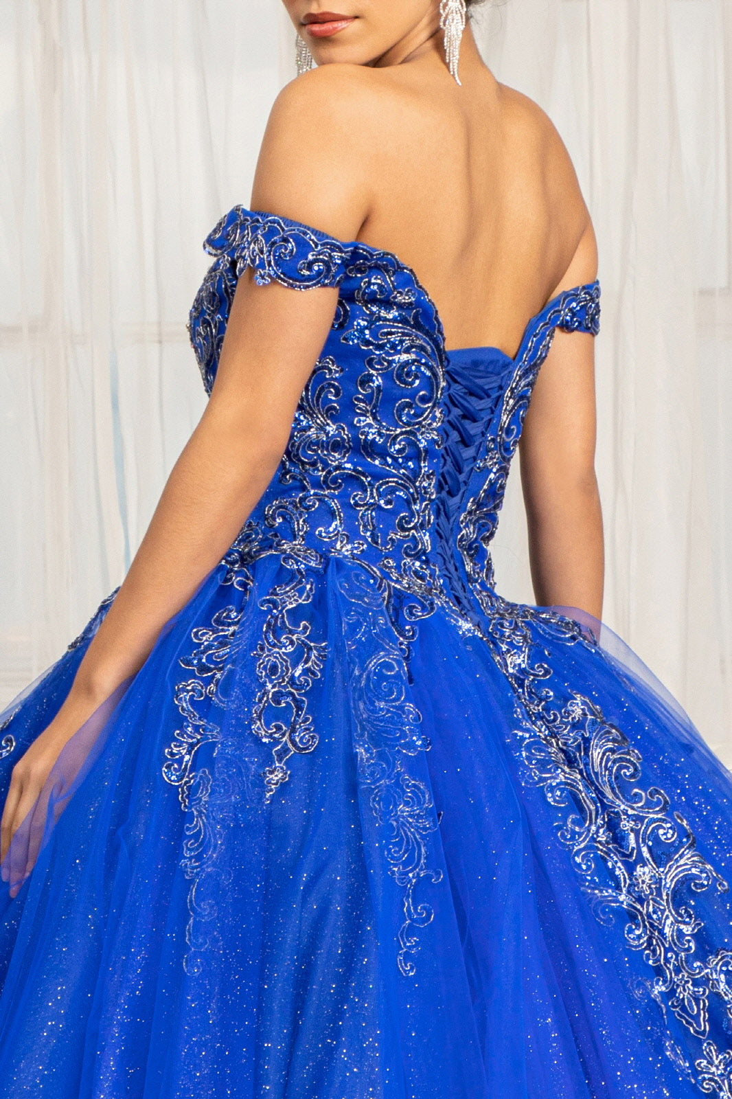 Embroidered Off Shoulder Ball Gown by Elizabeth K GL1972 - product image 4