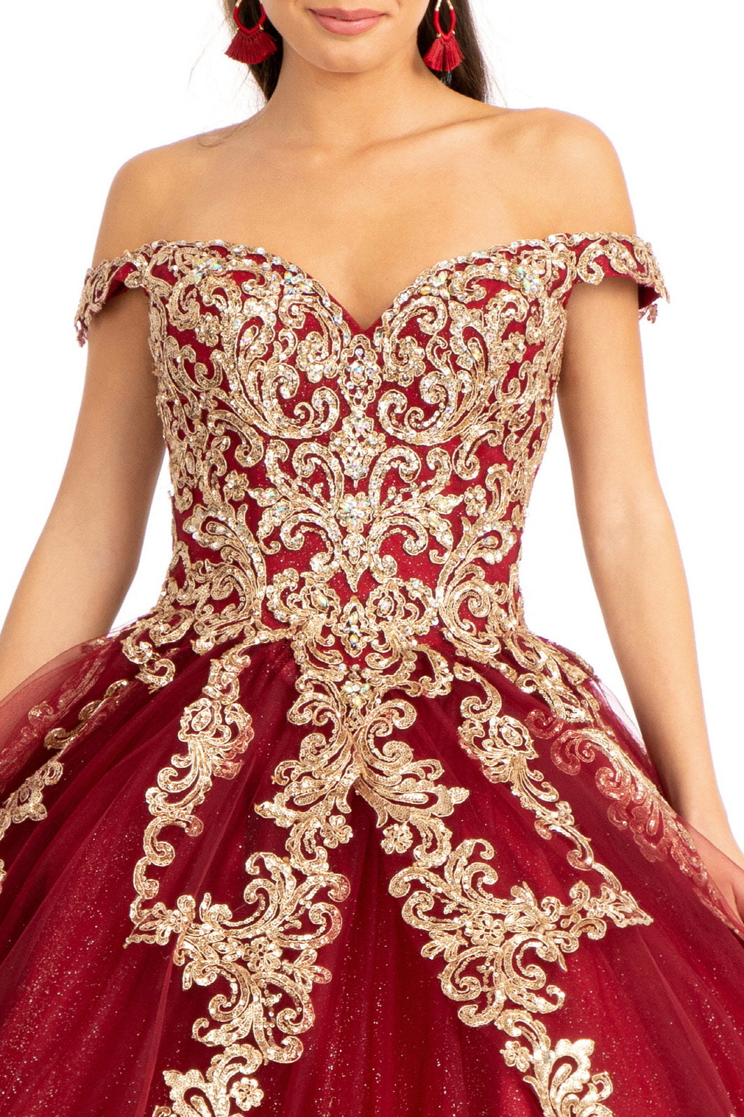 Embroidered Off Shoulder Ball Gown by Elizabeth K GL1972 - product image 8