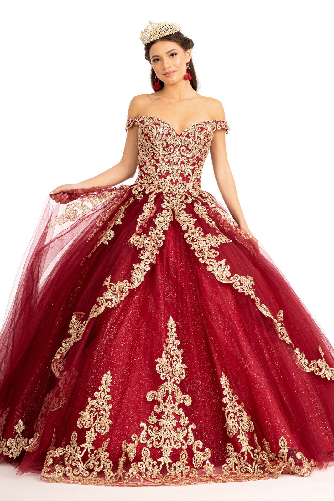 Embroidered Off Shoulder Ball Gown by Elizabeth K GL1972 - product image 7