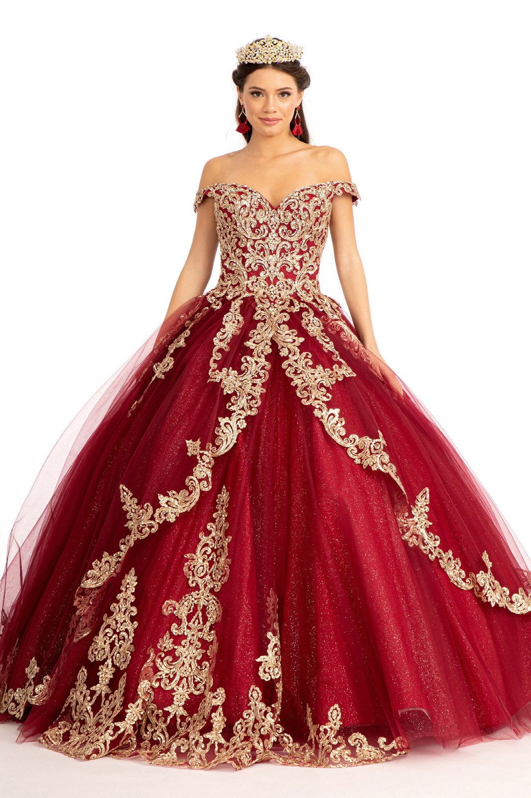 Embroidered Off Shoulder Ball Gown by Elizabeth K GL1972 - product image 5