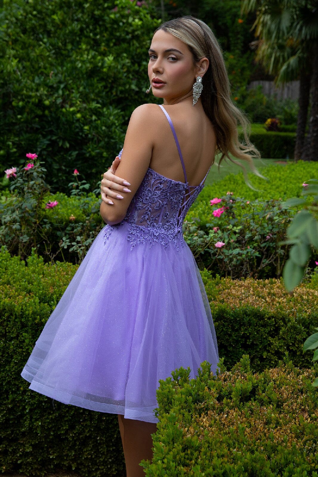 Embroidered Short A-line Dress by Elizabeth K GS3515 - product image 7