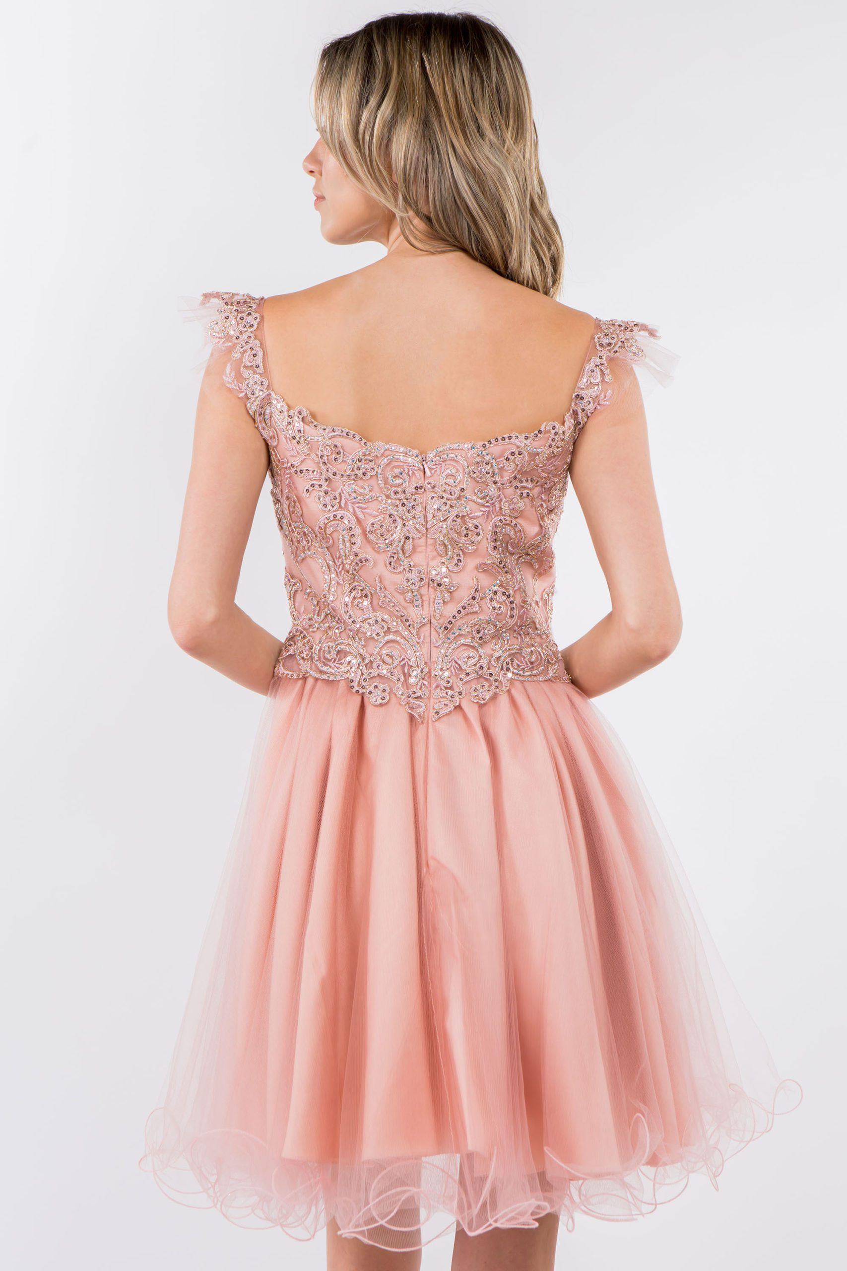 Embroidered Short Ruffled Dress by Elizabeth K GS1966 - product image 12