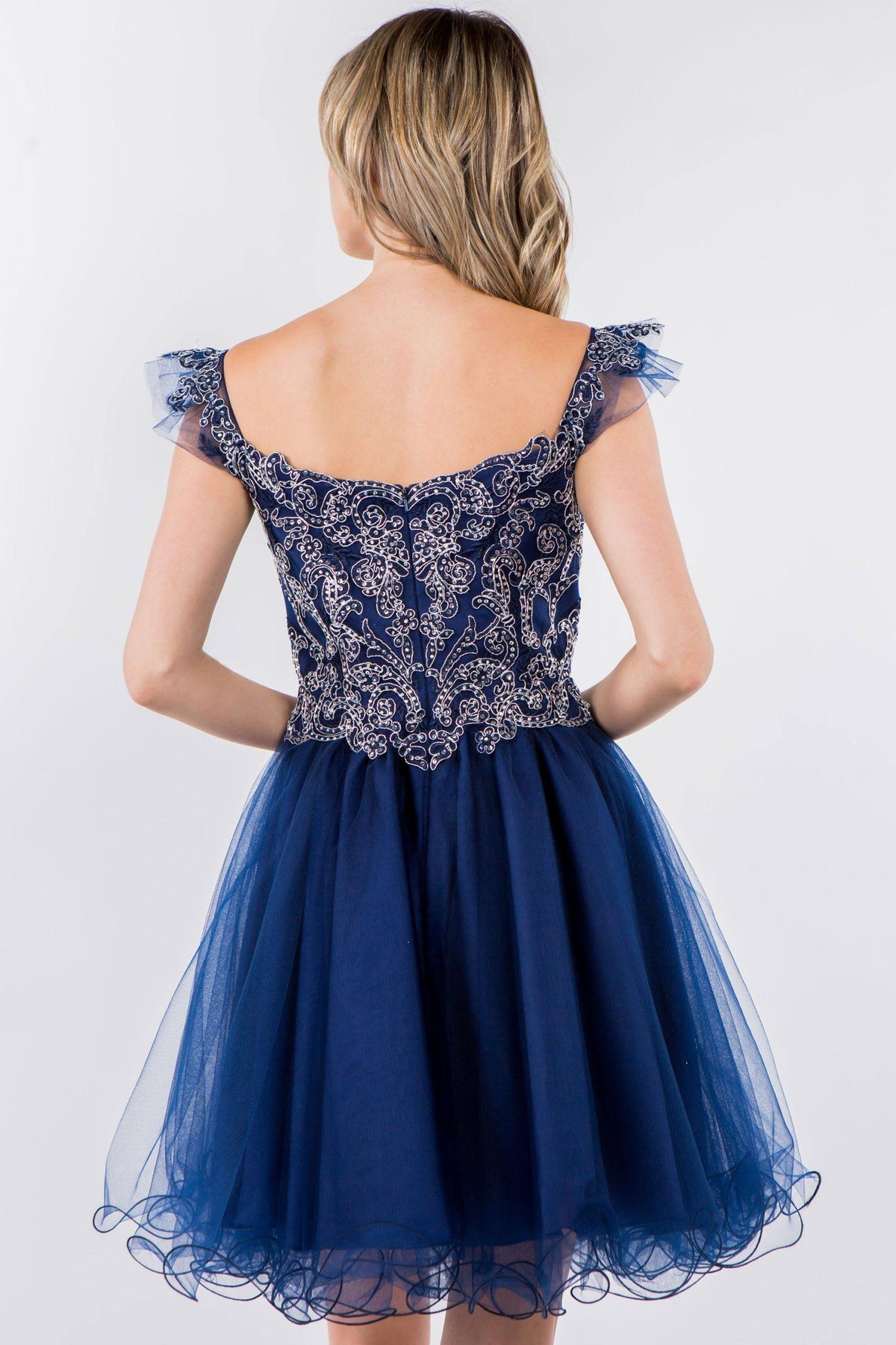 Embroidered Short Ruffled Dress by Elizabeth K GS1966 - product image 7