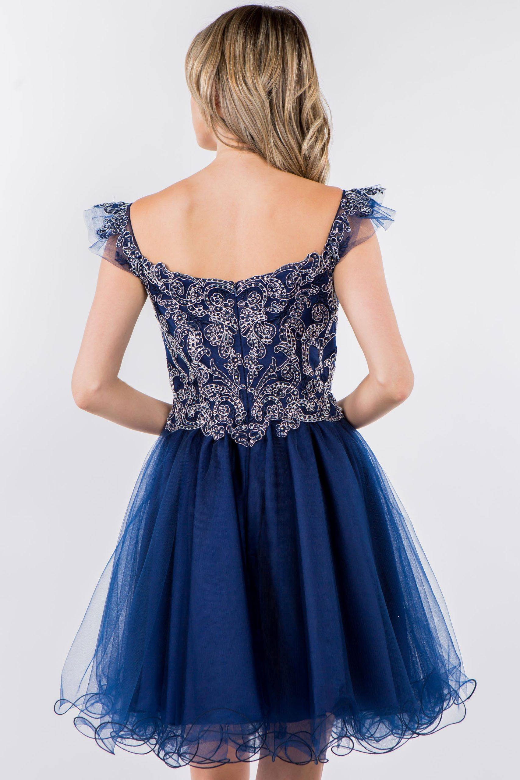 Embroidered Short Ruffled Dress by Elizabeth K GS1966 - product image 7