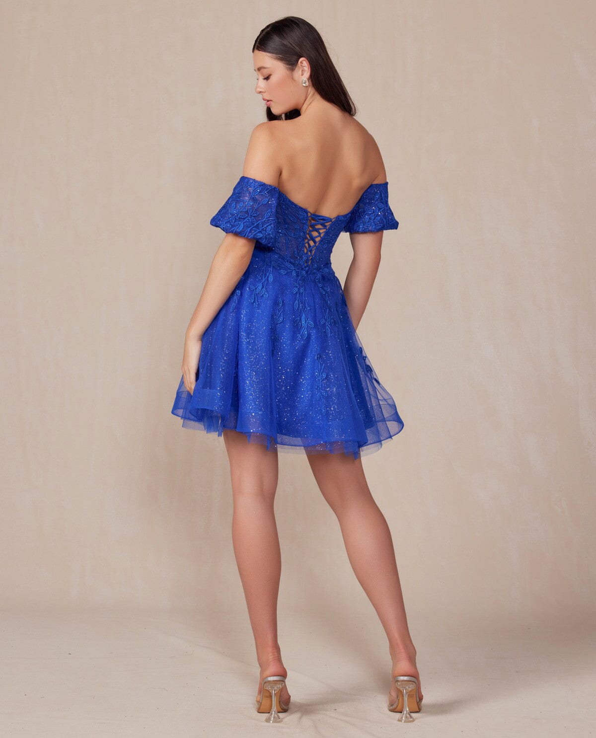 Embroidered Short Sweetheart Tulle Dress by Juliet 909 - product image 7