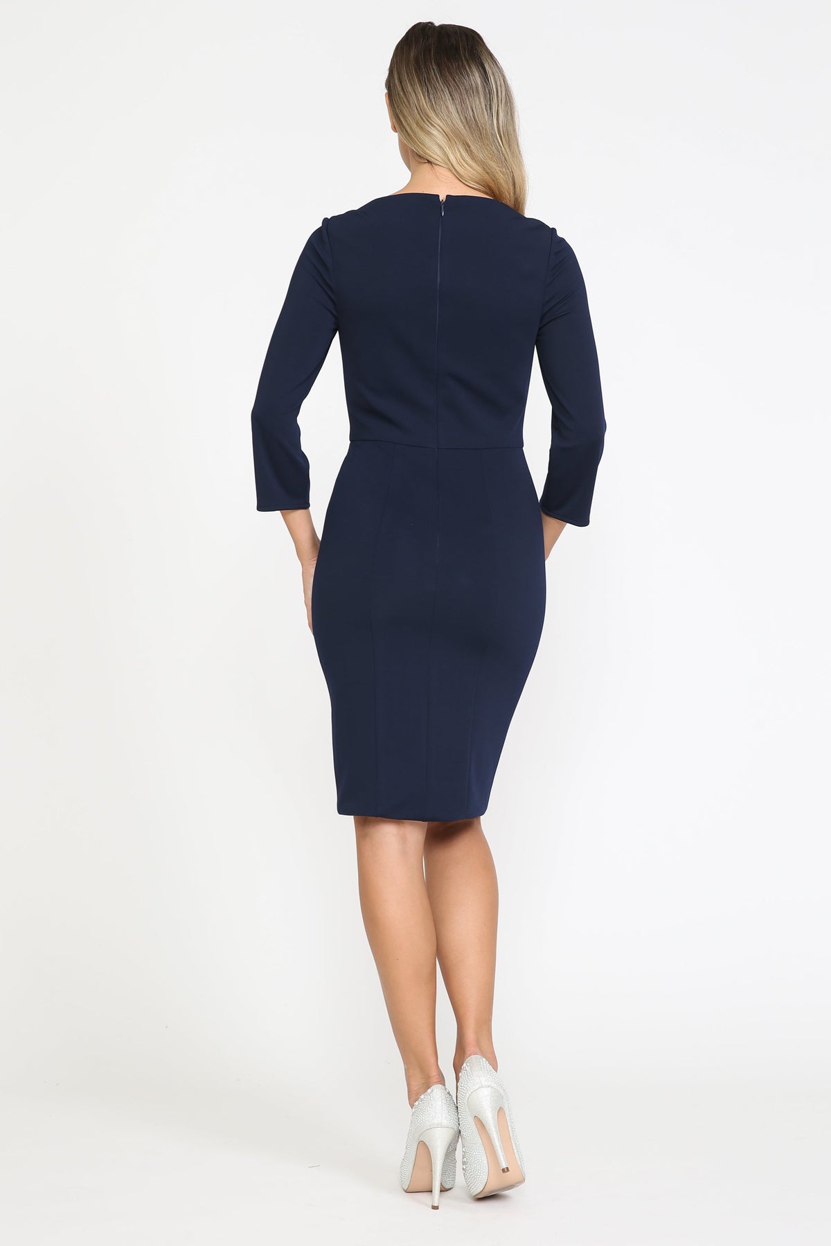 Fitted Short 3/4 Jersey Dress by Poly USA 8526 - product image 4