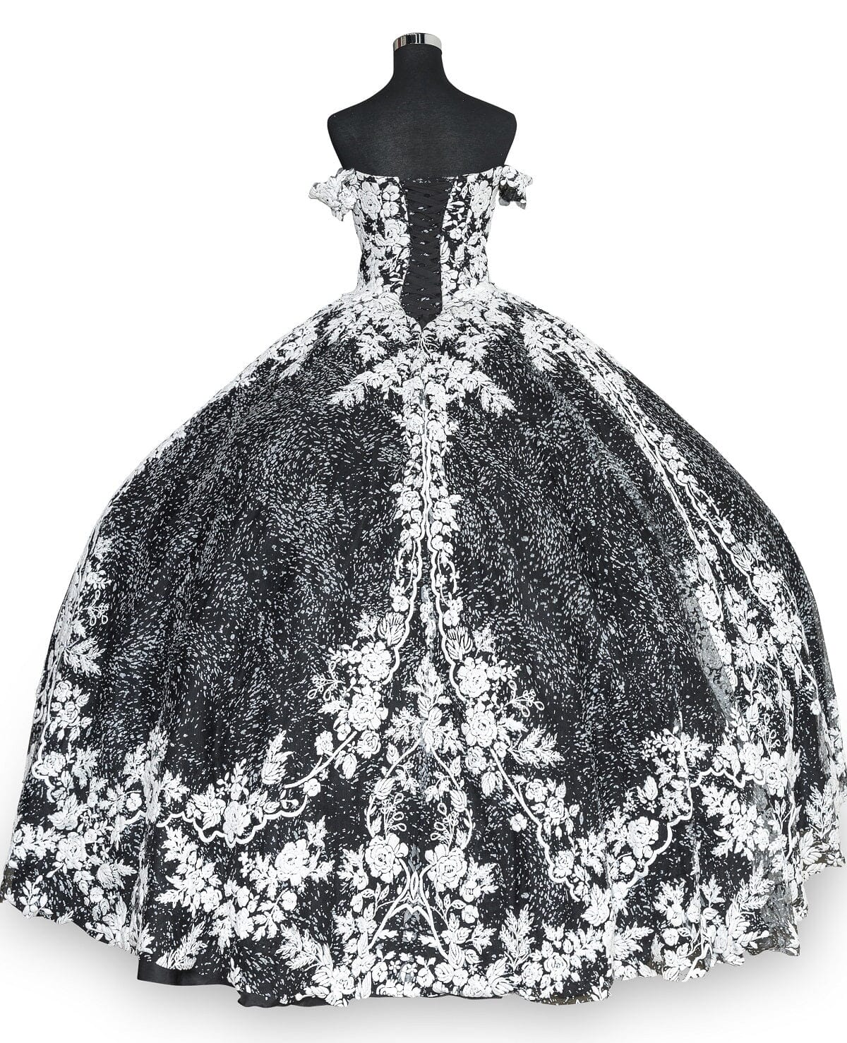 Floral Embroidered Off Shoulder Ball Gown by Cinderella Couture 8070J - product image 5