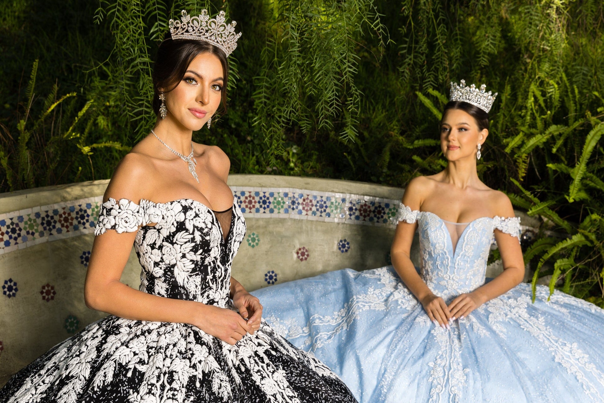 Floral Embroidered Off Shoulder Ball Gown by Cinderella Couture 8070J - product image 11