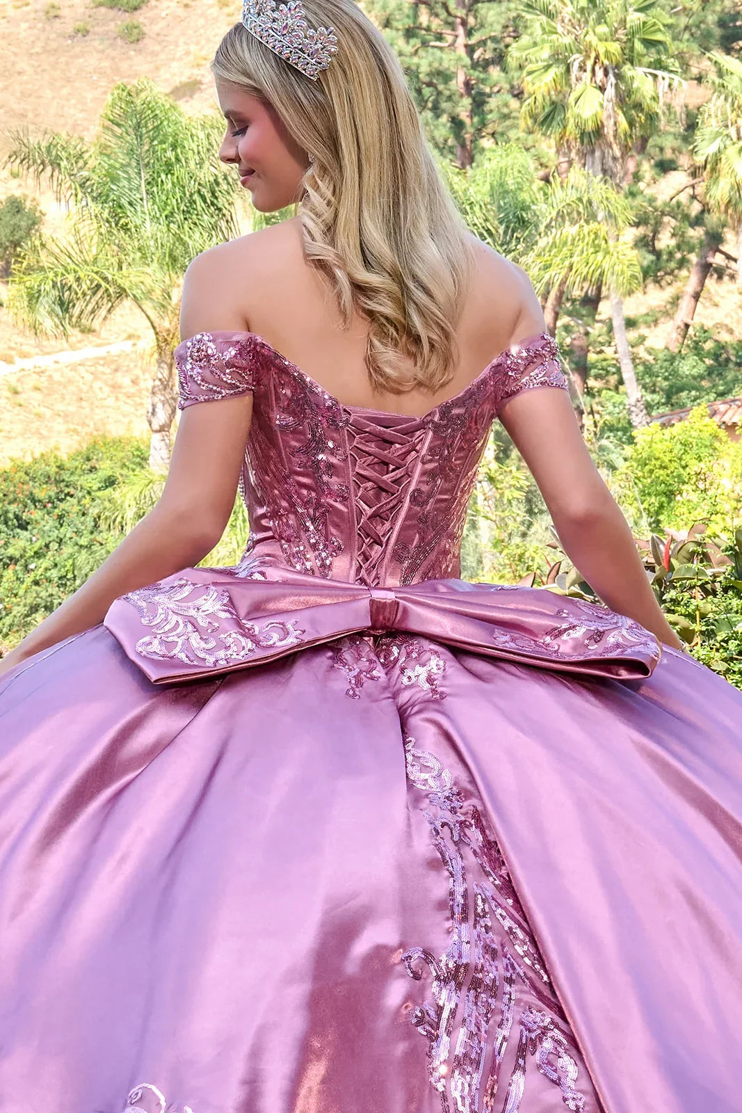Off Shoulder Ball Gown by Elizabeth K GL3794 - product image 4