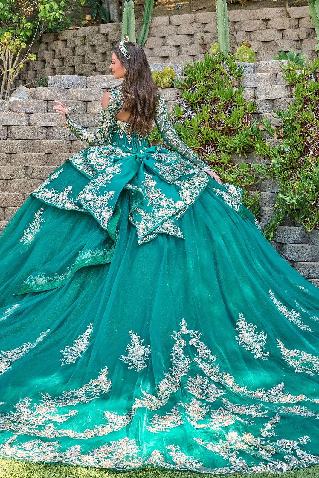 Strapless Bolero Ball Gown by Elizabeth K GL3800 - product image 2