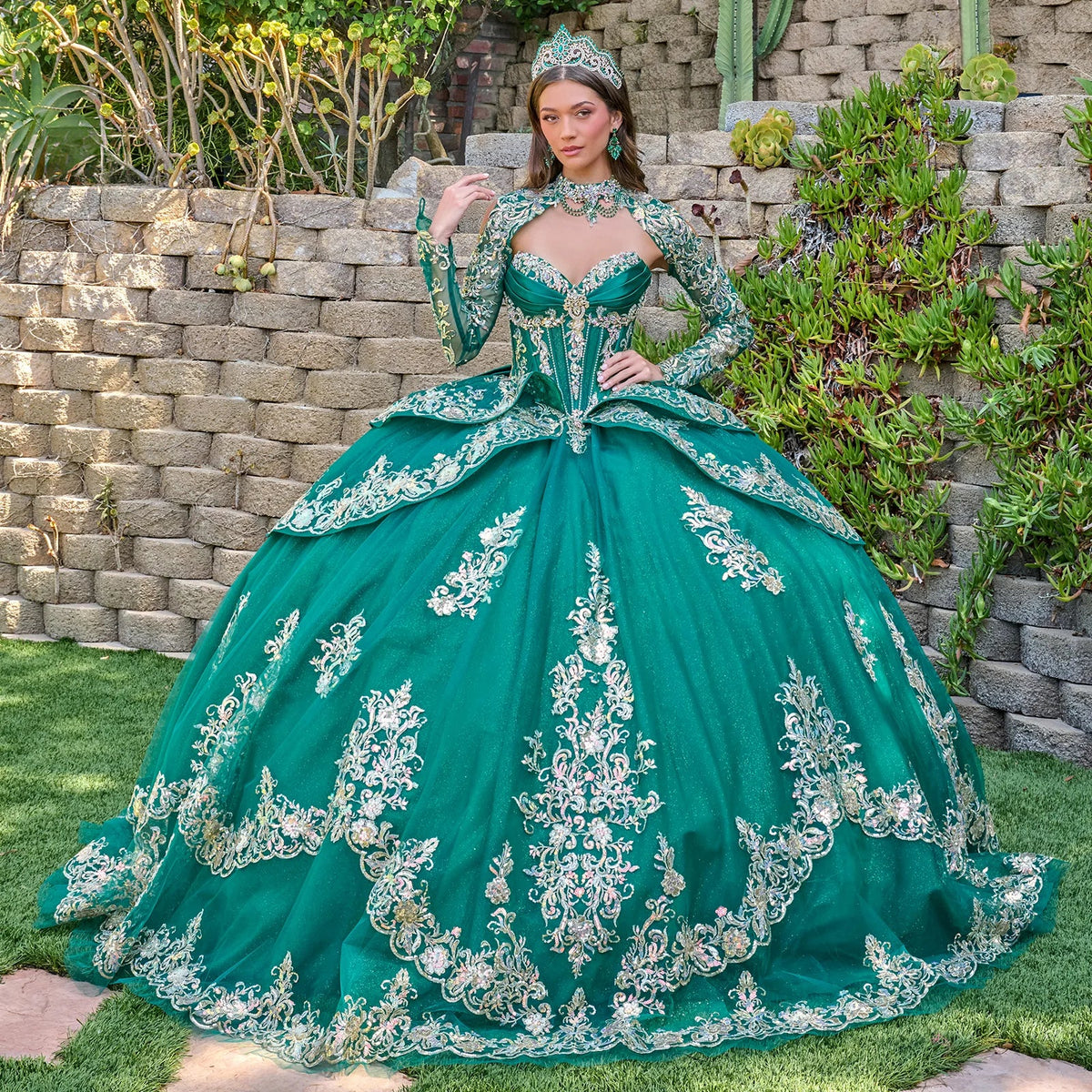 Strapless Bolero Ball Gown by Elizabeth K GL3800 - product image 5