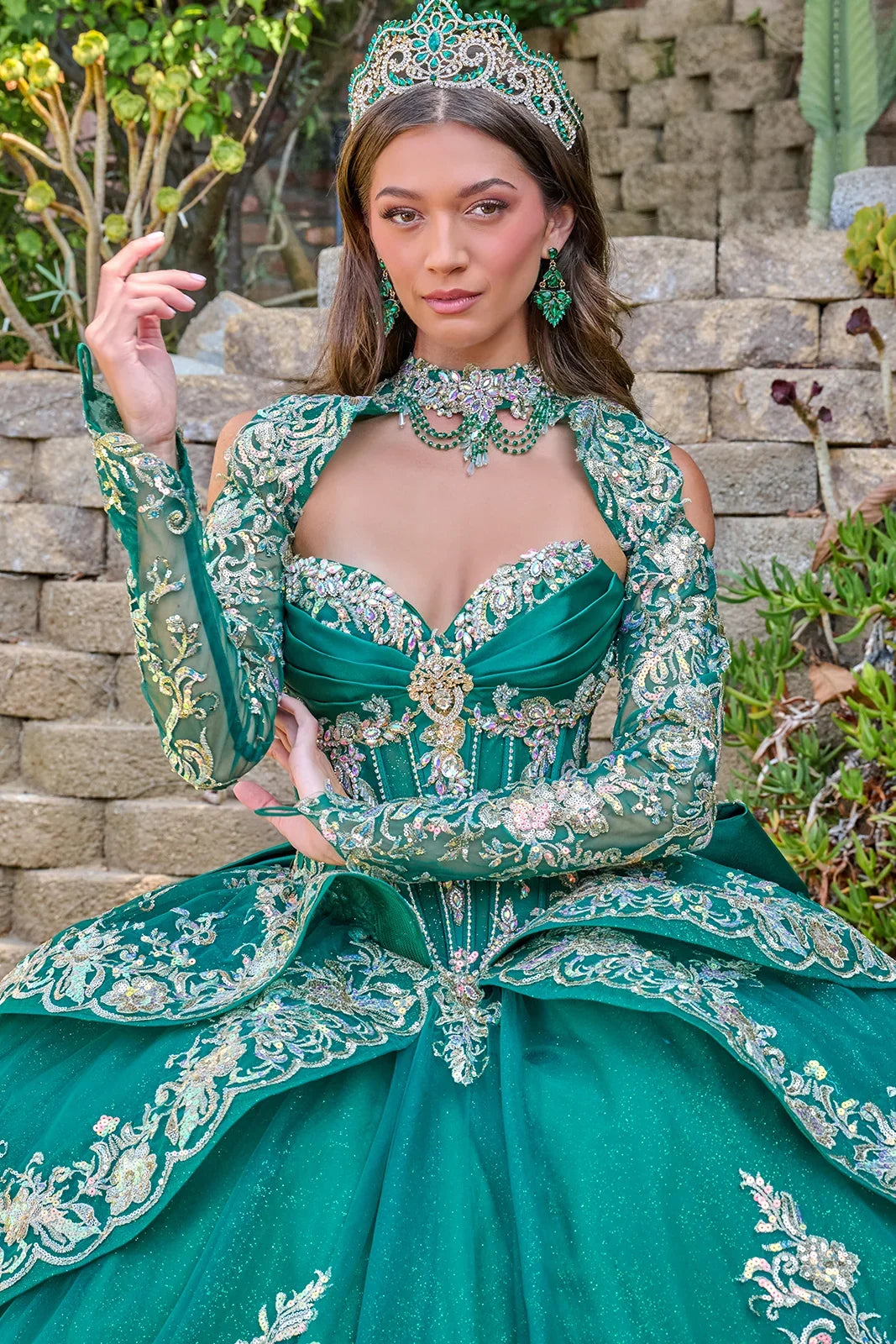 Strapless Bolero Ball Gown by Elizabeth K GL3800 - product image 3