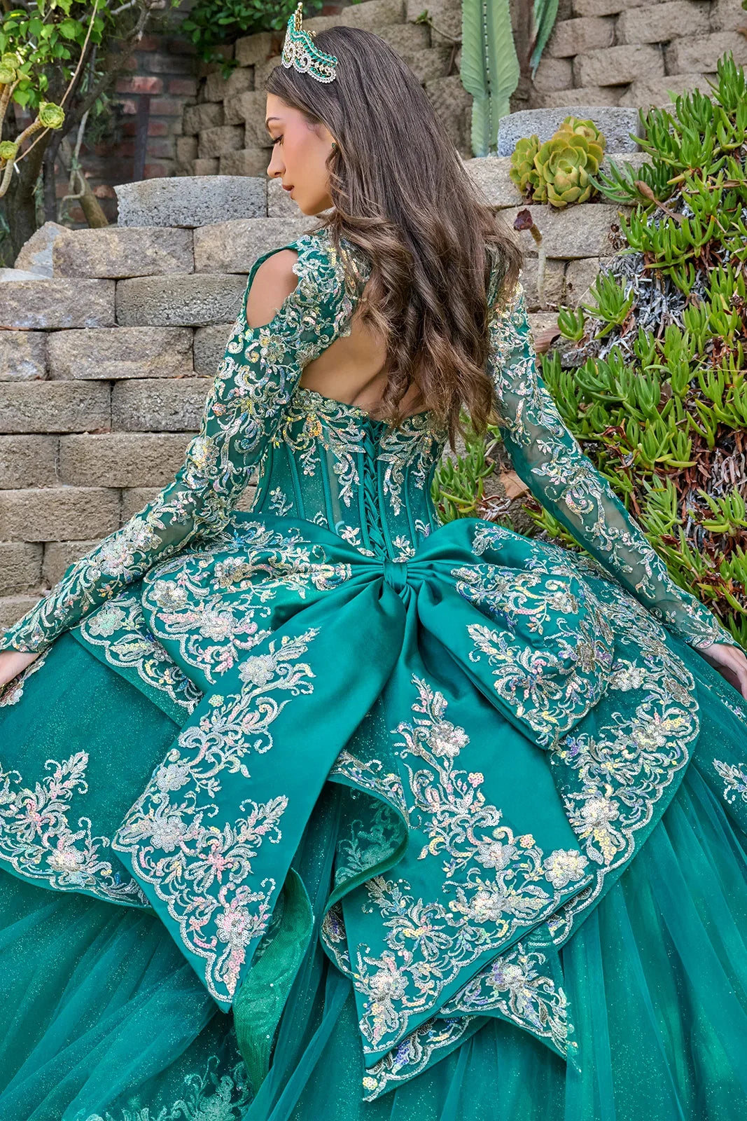 Strapless Bolero Ball Gown by Elizabeth K GL3800 - product image 4