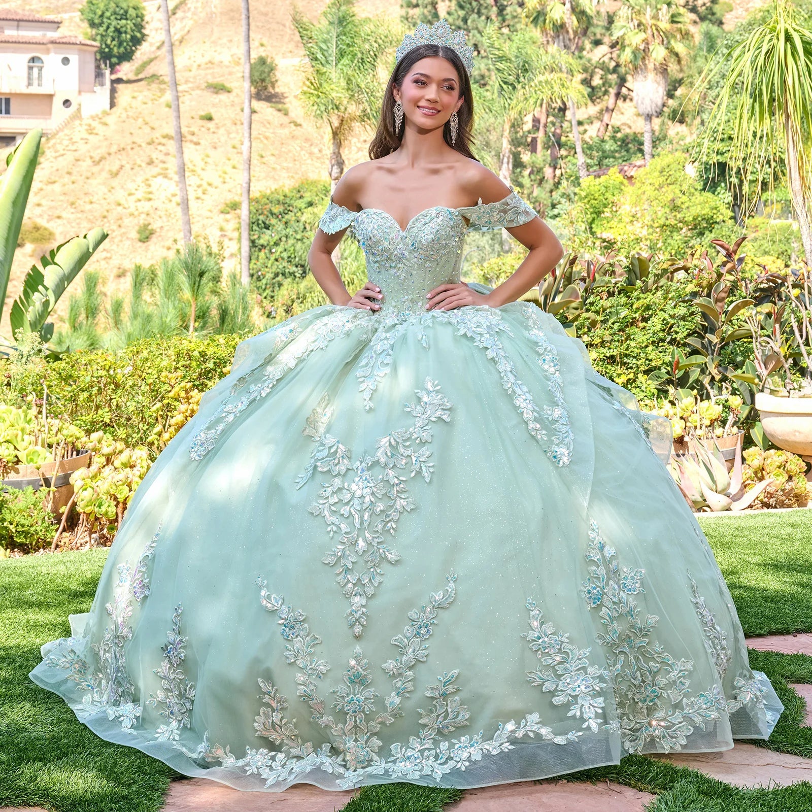 Off Shoulder Ball Gown by Elizabeth K GL3815 - product image 5