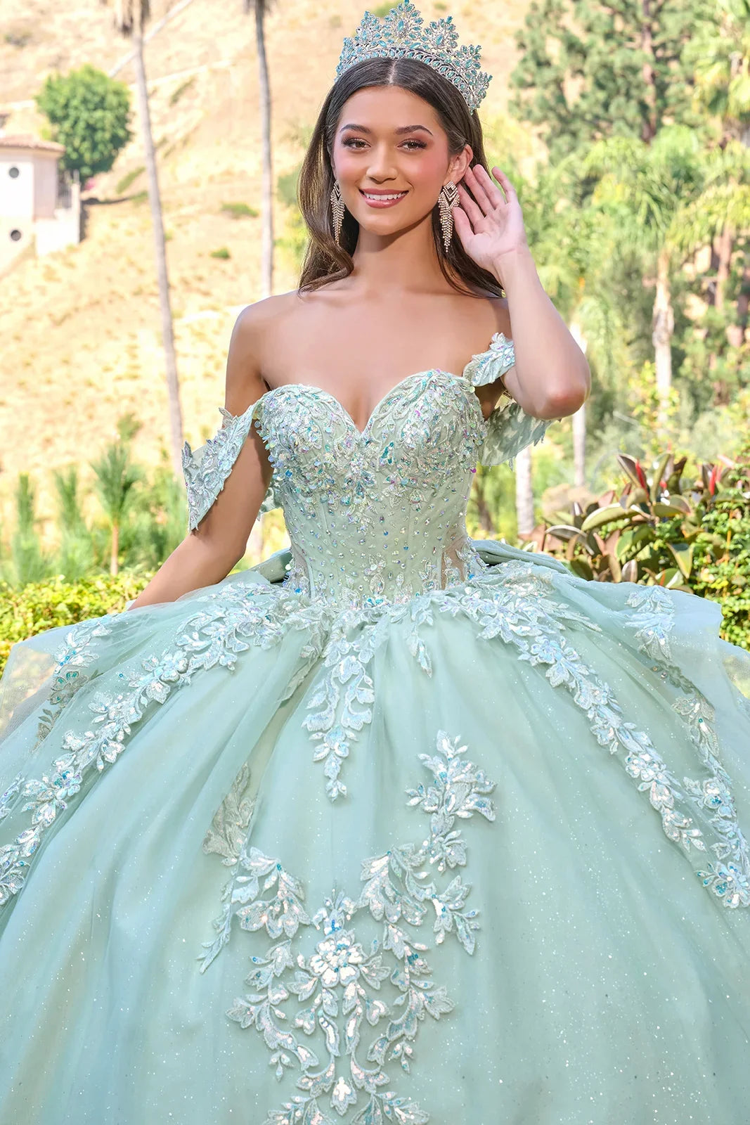 Off Shoulder Ball Gown by Elizabeth K GL3815 - product image 3