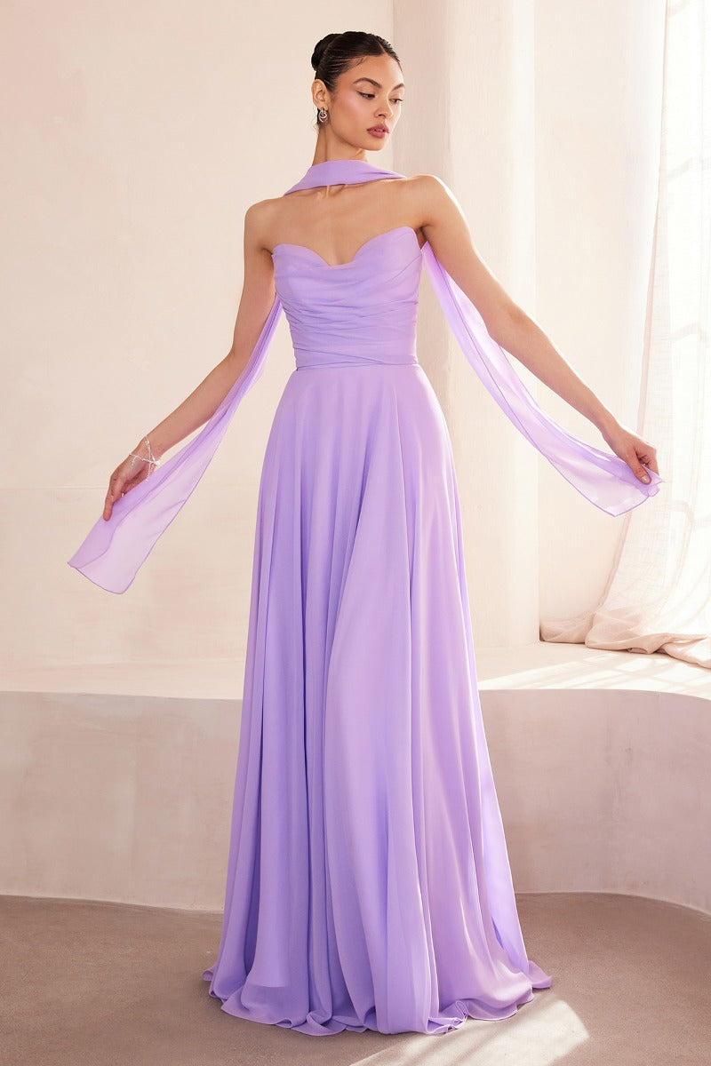 LaDivine T703 gown in LAVENDER