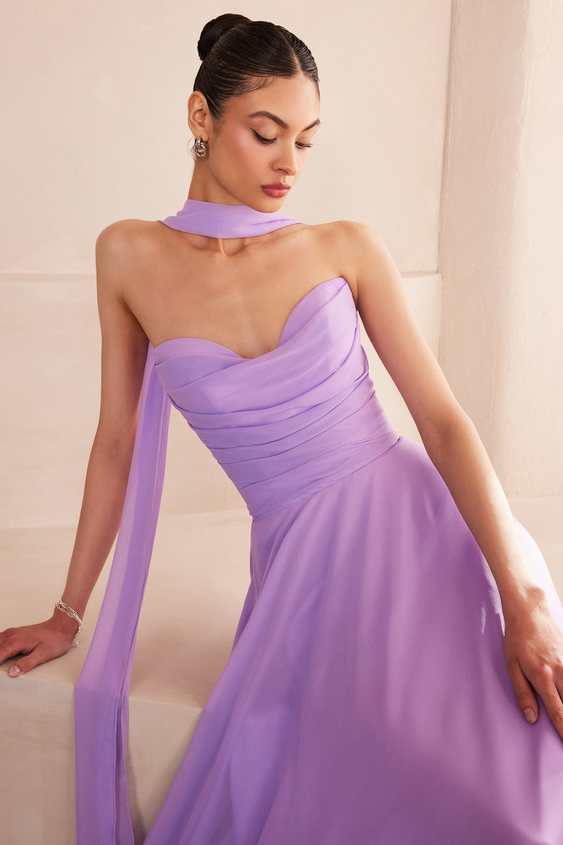 LaDivine T703 gown in LAVENDER