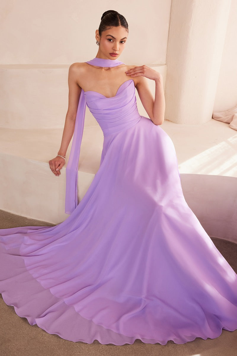 LaDivine T703 gown in LAVENDER