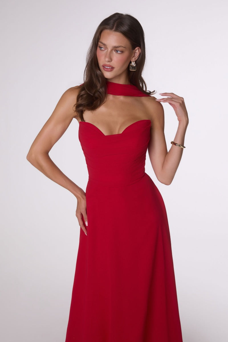 LaDivine T703 gown in RED