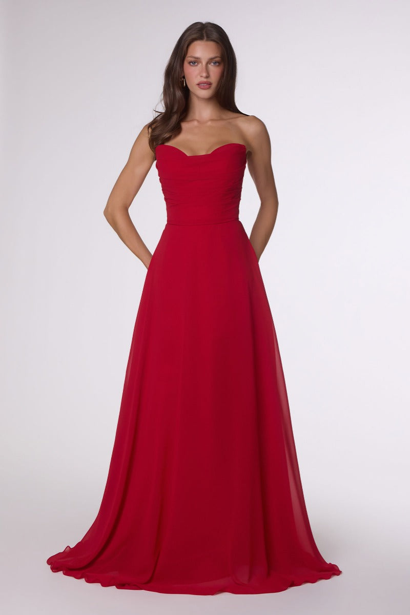 LaDivine T703 gown in RED