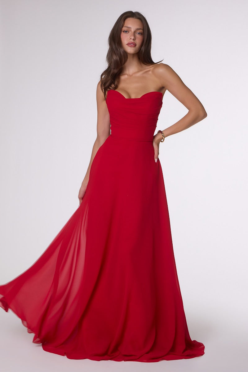 LaDivine T703 gown in RED