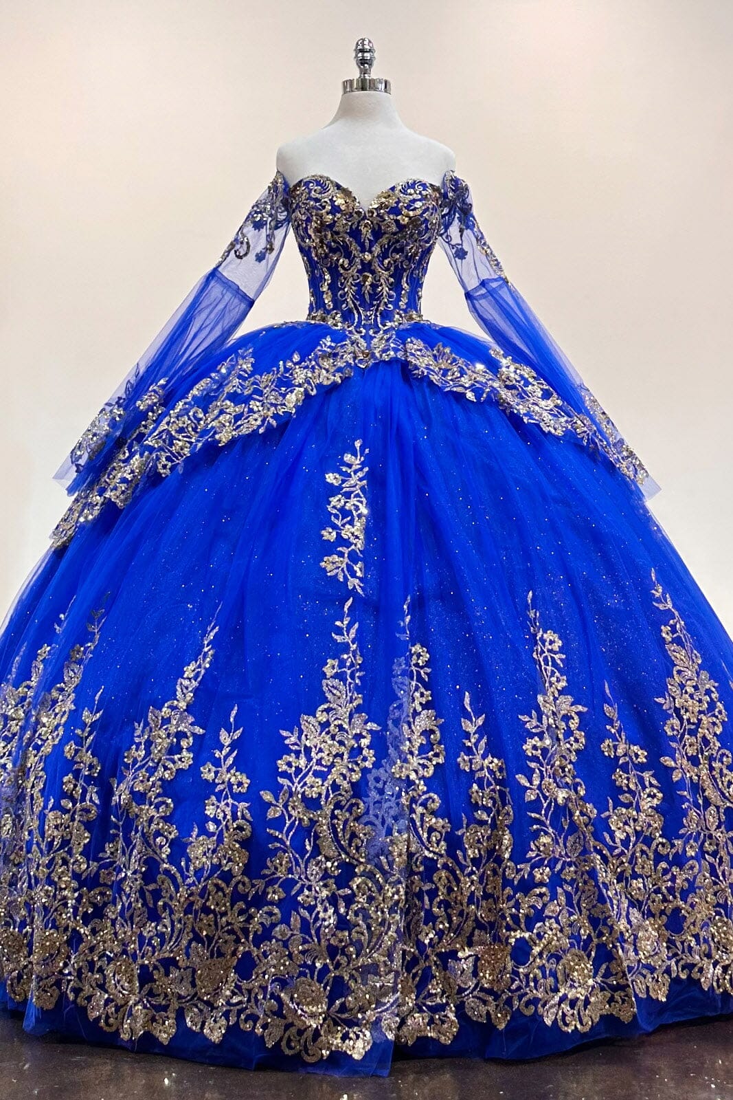 Long Sleeve Off Shoulder Ball Gown by Elizabeth K GL3184 - product image 10