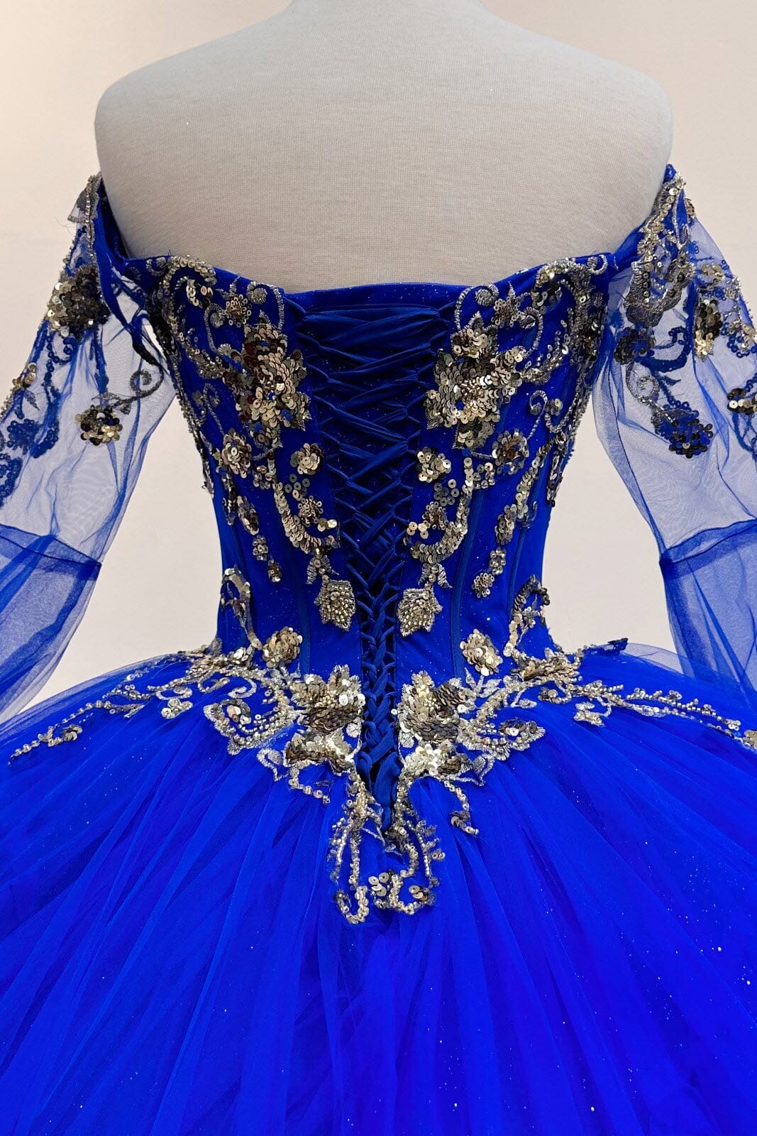 Long Sleeve Off Shoulder Ball Gown by Elizabeth K GL3184 - product image 13