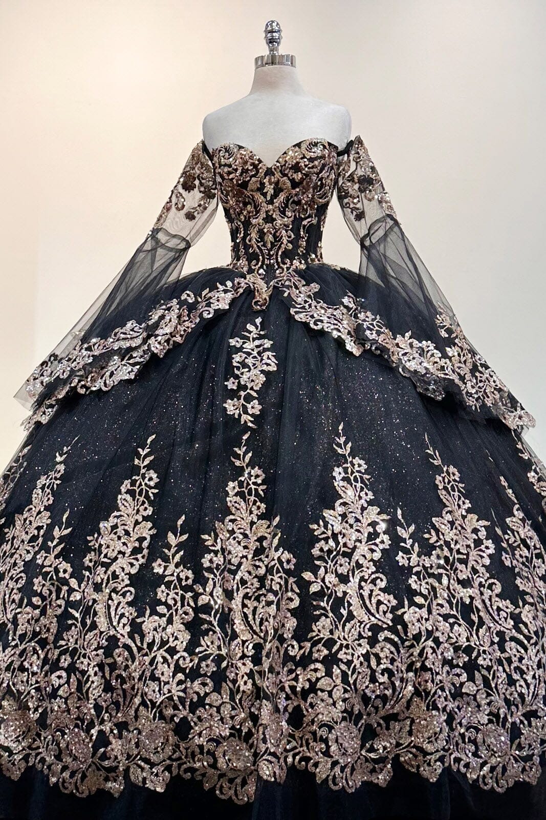 Long Sleeve Off Shoulder Ball Gown by Elizabeth K GL3184 - product image 4
