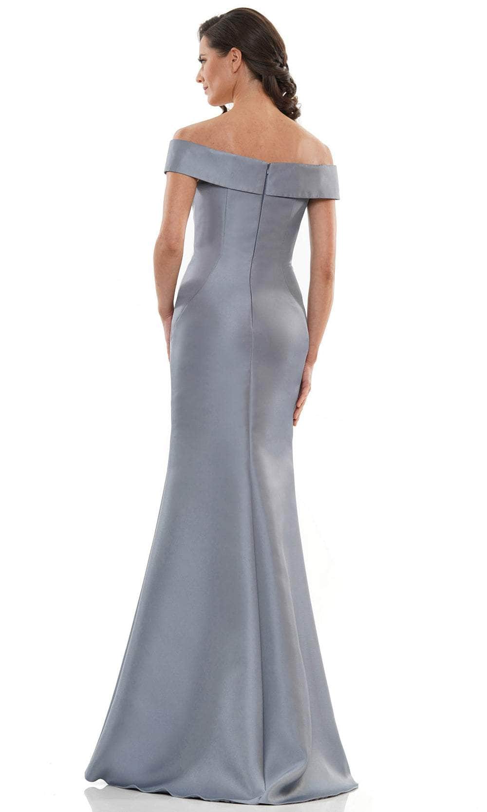Marsoni by Colors - MV1003 Off Shoulder Jewel Accented Mermaid Gown