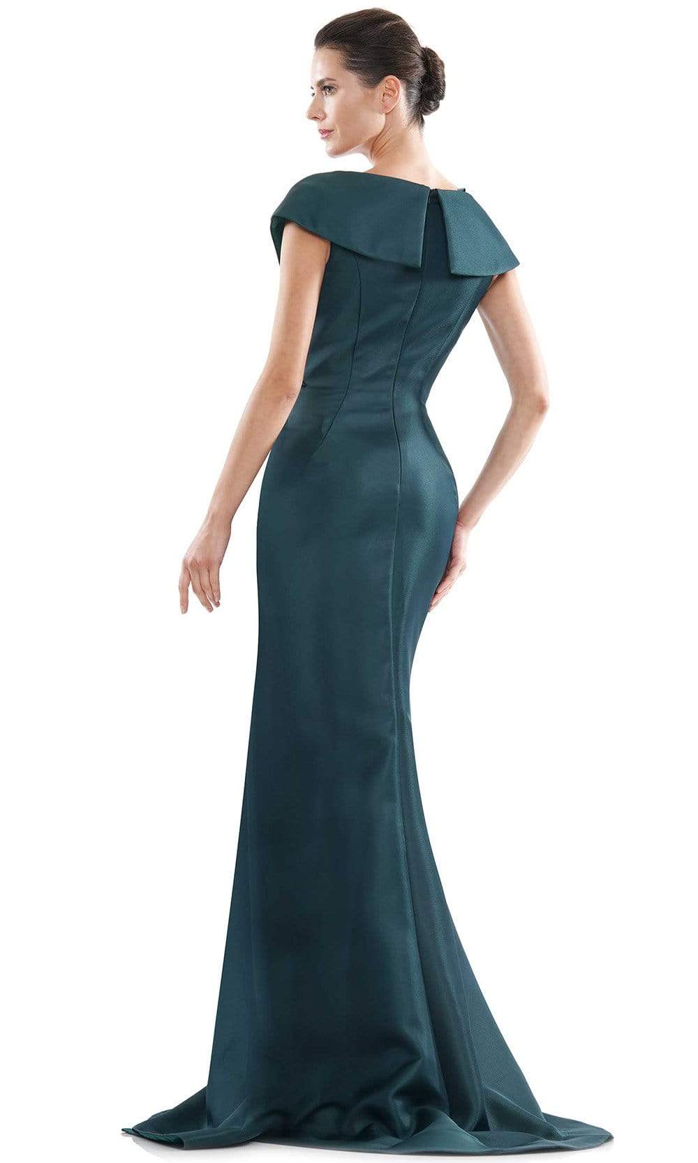 Marsoni by Colors - MV1086 Embellished V Neck Trumpet Dress