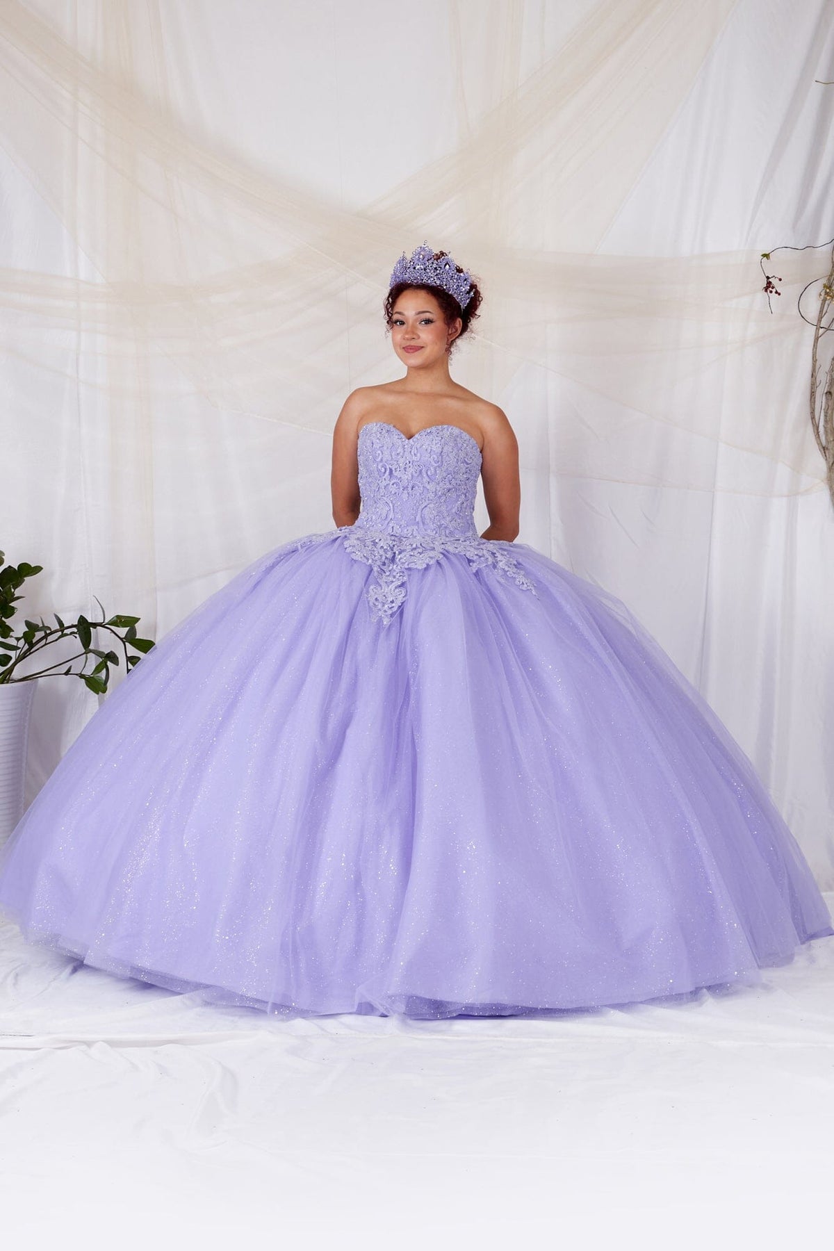 Off Shoulder Cape Ball Gown by Calla SCL-30010 - product image 4