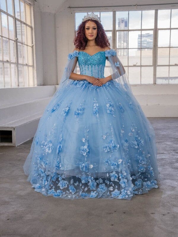 Off Shoulder Cape Sleeve Ball Gown by Calla SCL-30007 - product image 6