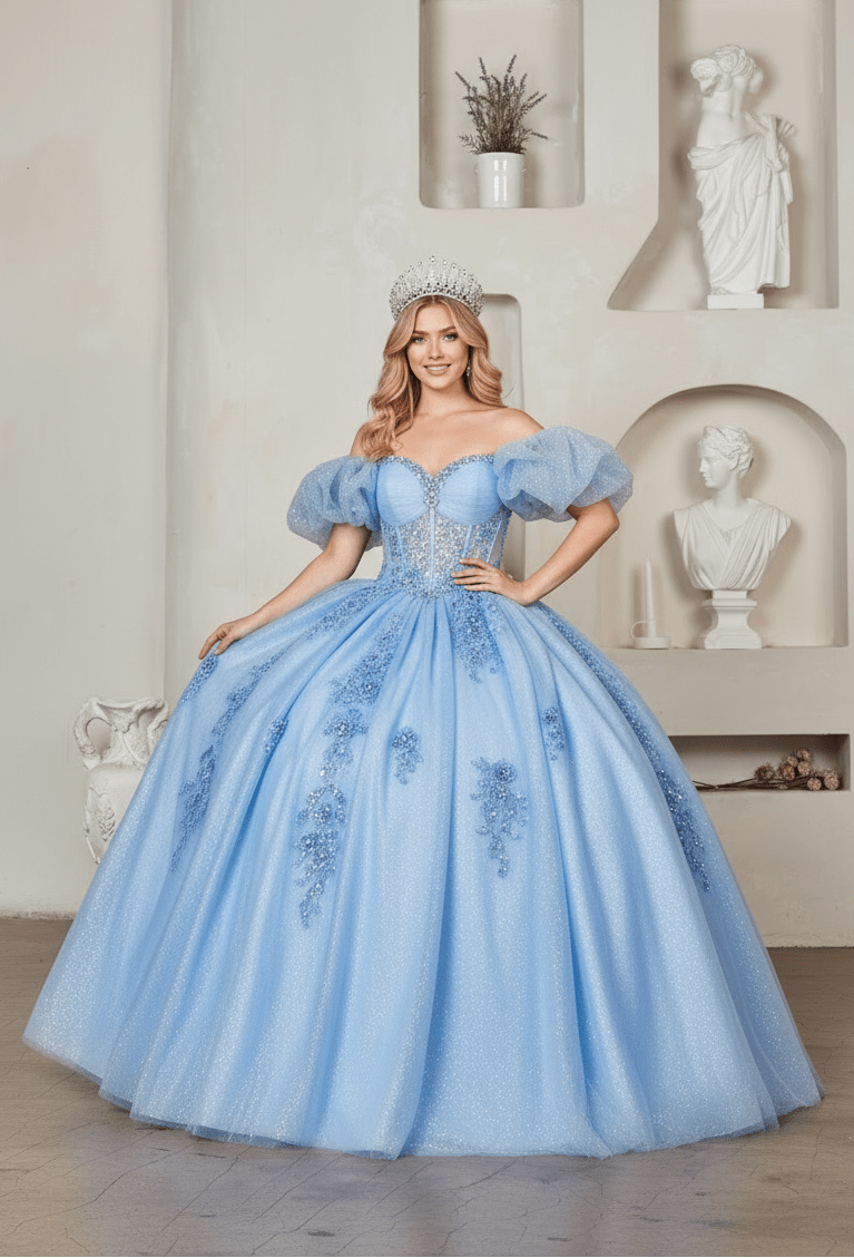 Off Shoulder Corset Ball Gown by Calla SCL-30012 - product image 13
