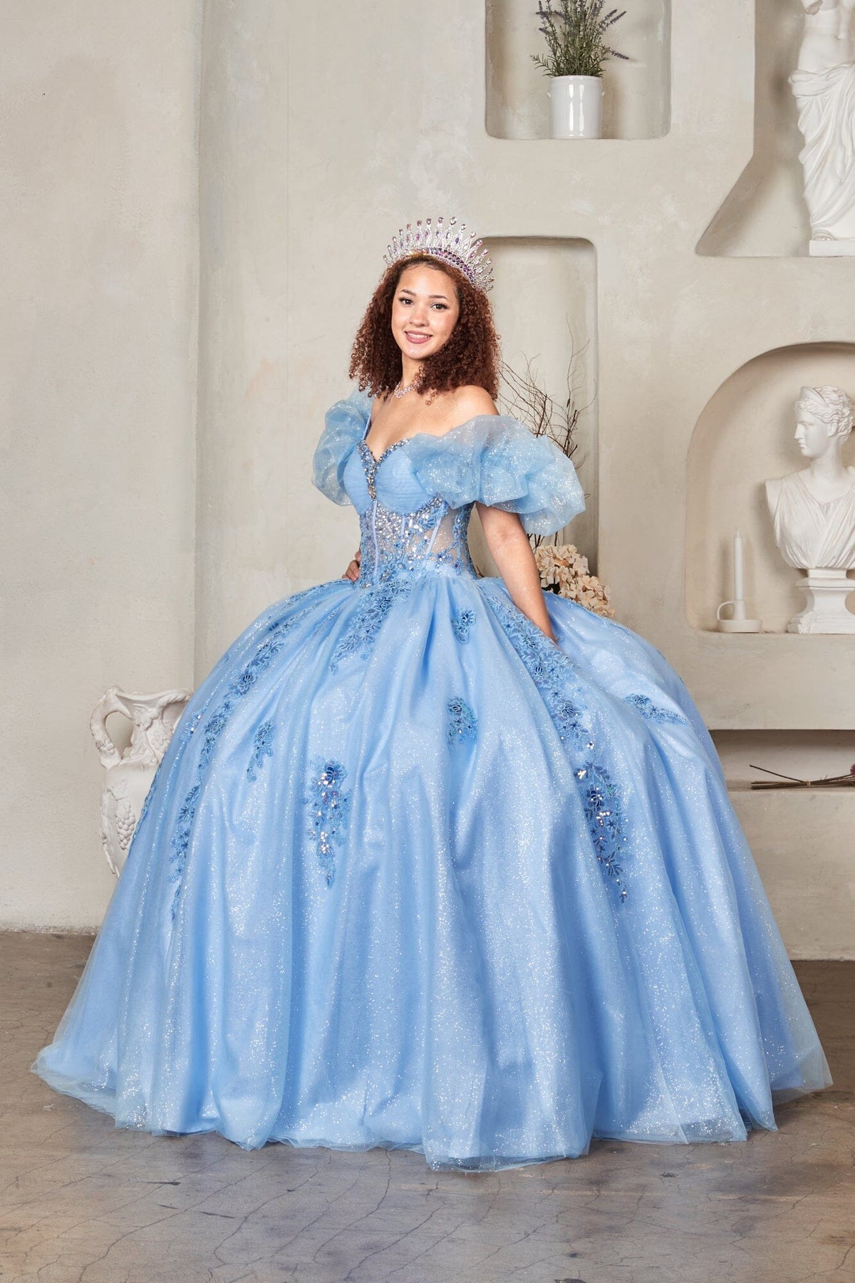 Off Shoulder Corset Ball Gown by Calla SCL-30012 - product image 12