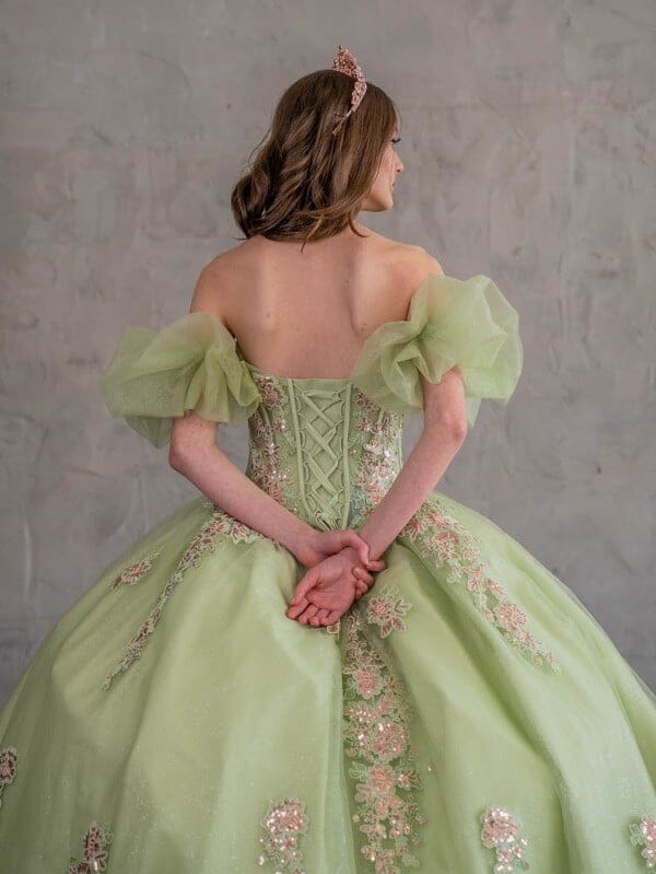 Off Shoulder Corset Ball Gown by Calla SCL-30012 - product image 5